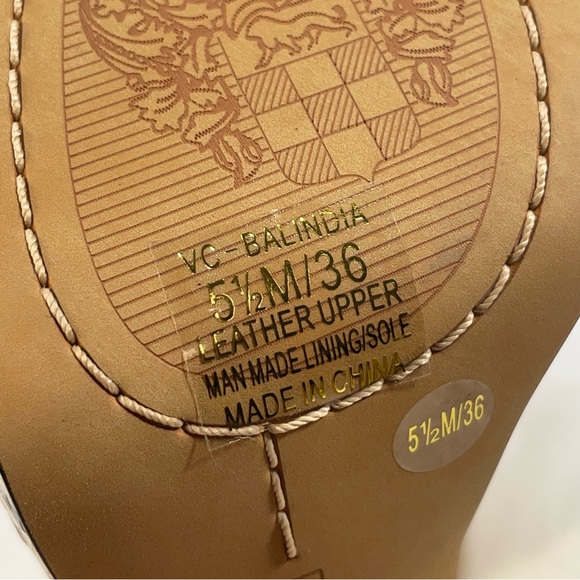 NWOB Vince Camuto Balindia Snakeskin 4” Ankle Strap Platform Sandals Size 5.5 - Picture 13 of 16